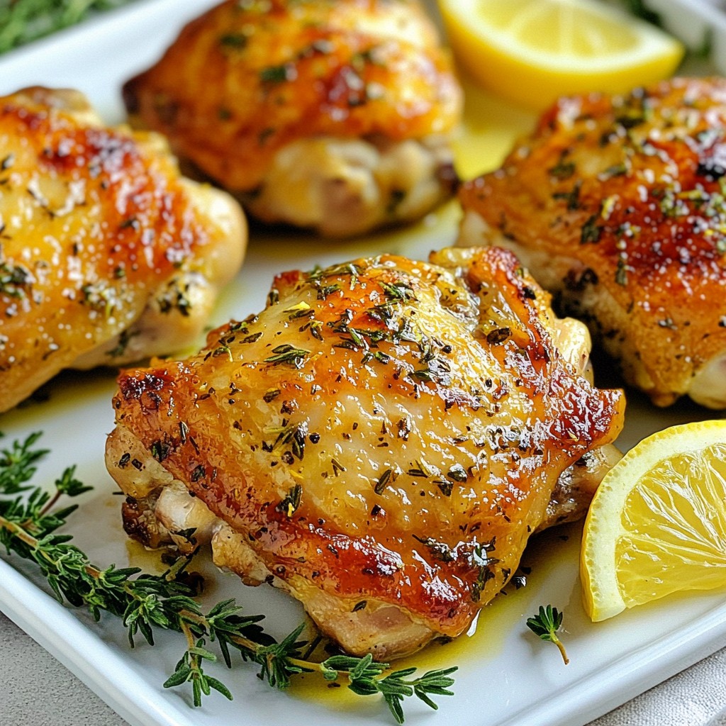 Savory Air Fryer Lemon Herb Chicken Thighs Recipe