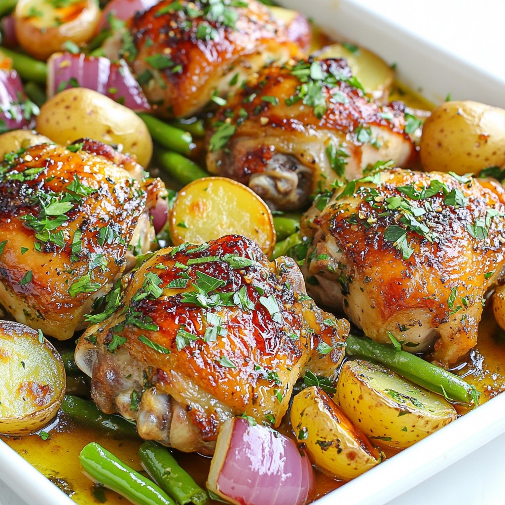 Garlic Herb Chicken Sheet Pan Dinner Delight
