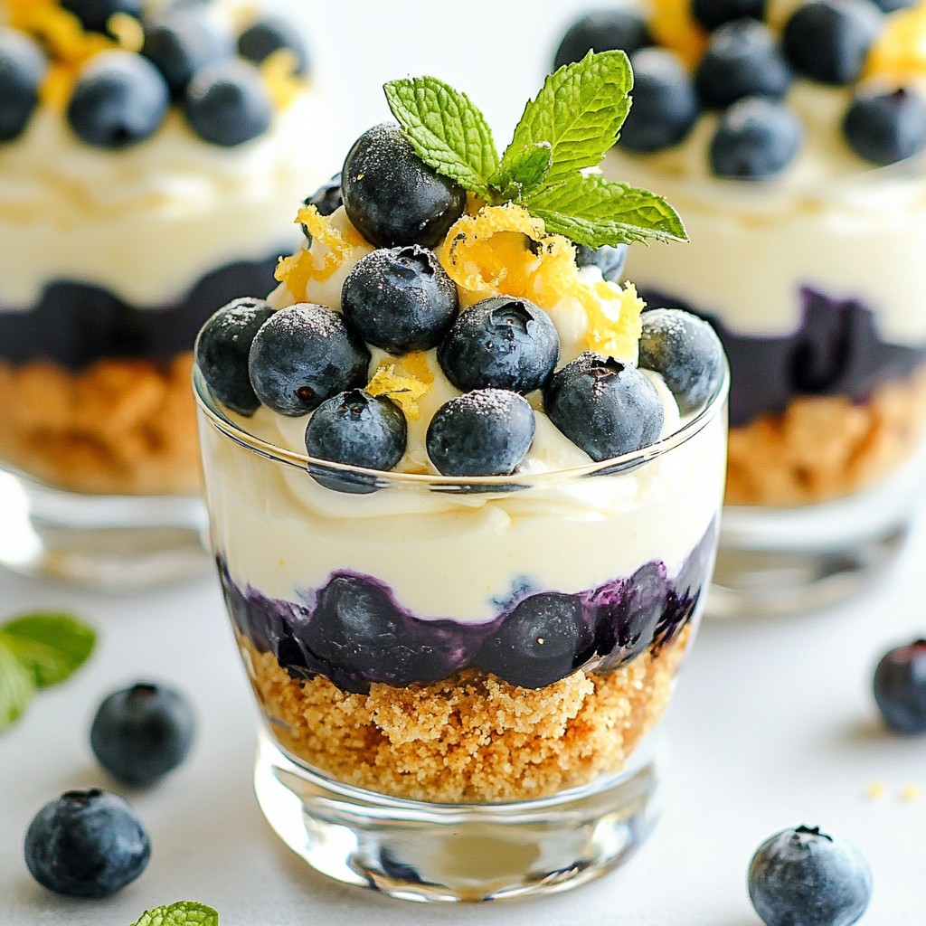 Blueberry Lemon Cheesecake Parfait Delight Recipe