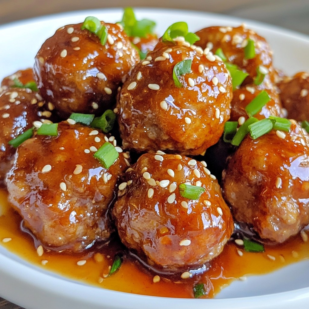 Sweet Chili Glazed Meatballs Easy and Flavorful Recipe