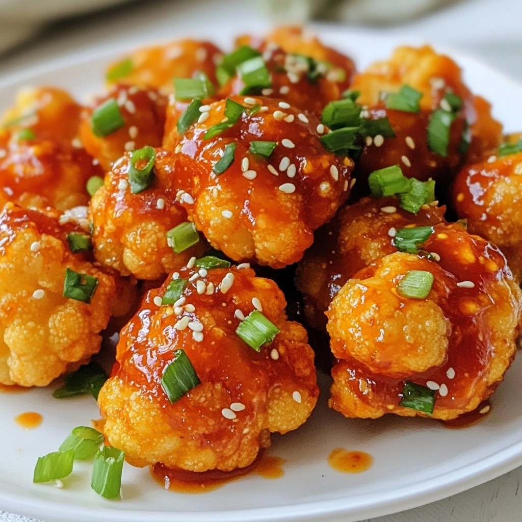 Spicy Air Fryer Sriracha Cauliflower Bites Delight