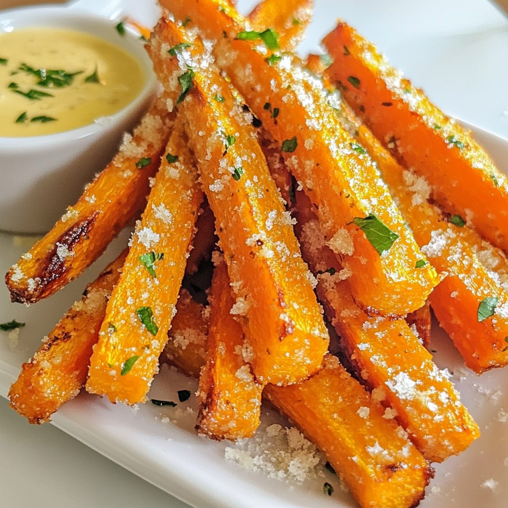 Garlic Air Fryer Parmesan Carrot Fries Recipe Delight