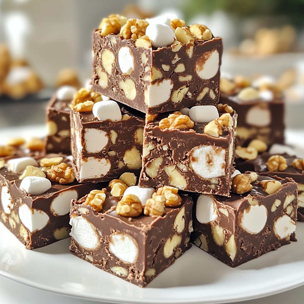 Chocolate Chip Rocky Road Fudge Easy and Fun Treat