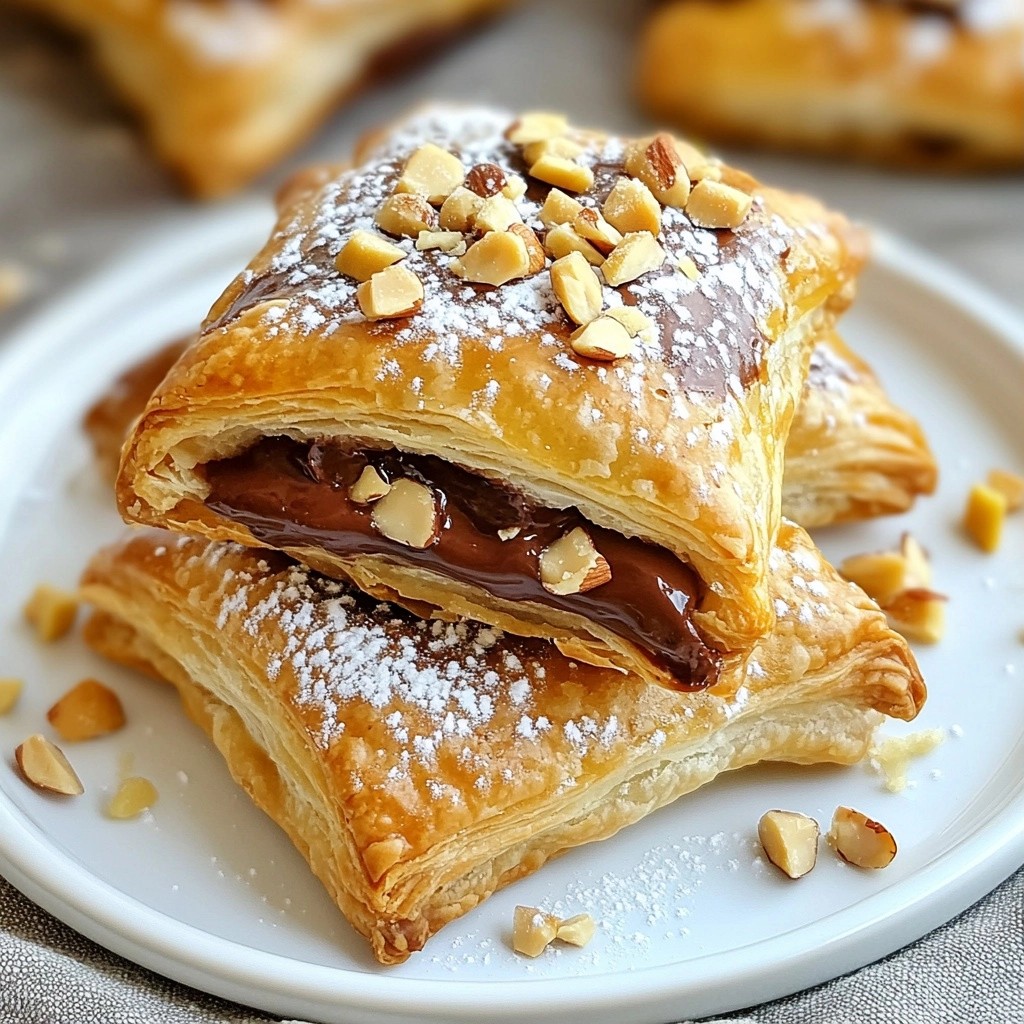 Decadent Air Fryer Chocolate Hazelnut Pastry Puffs
