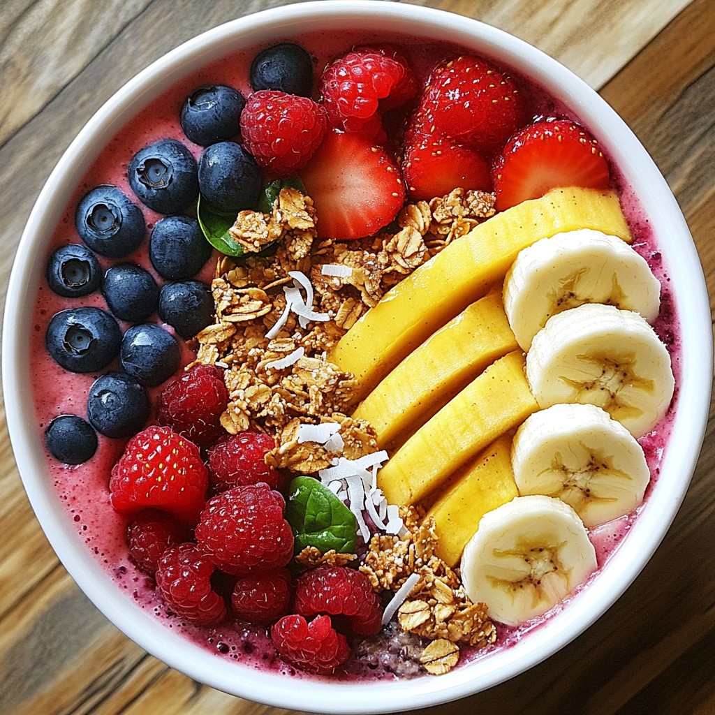 Berry Spinach Smoothie Bowl Fresh and Nourishing Boost