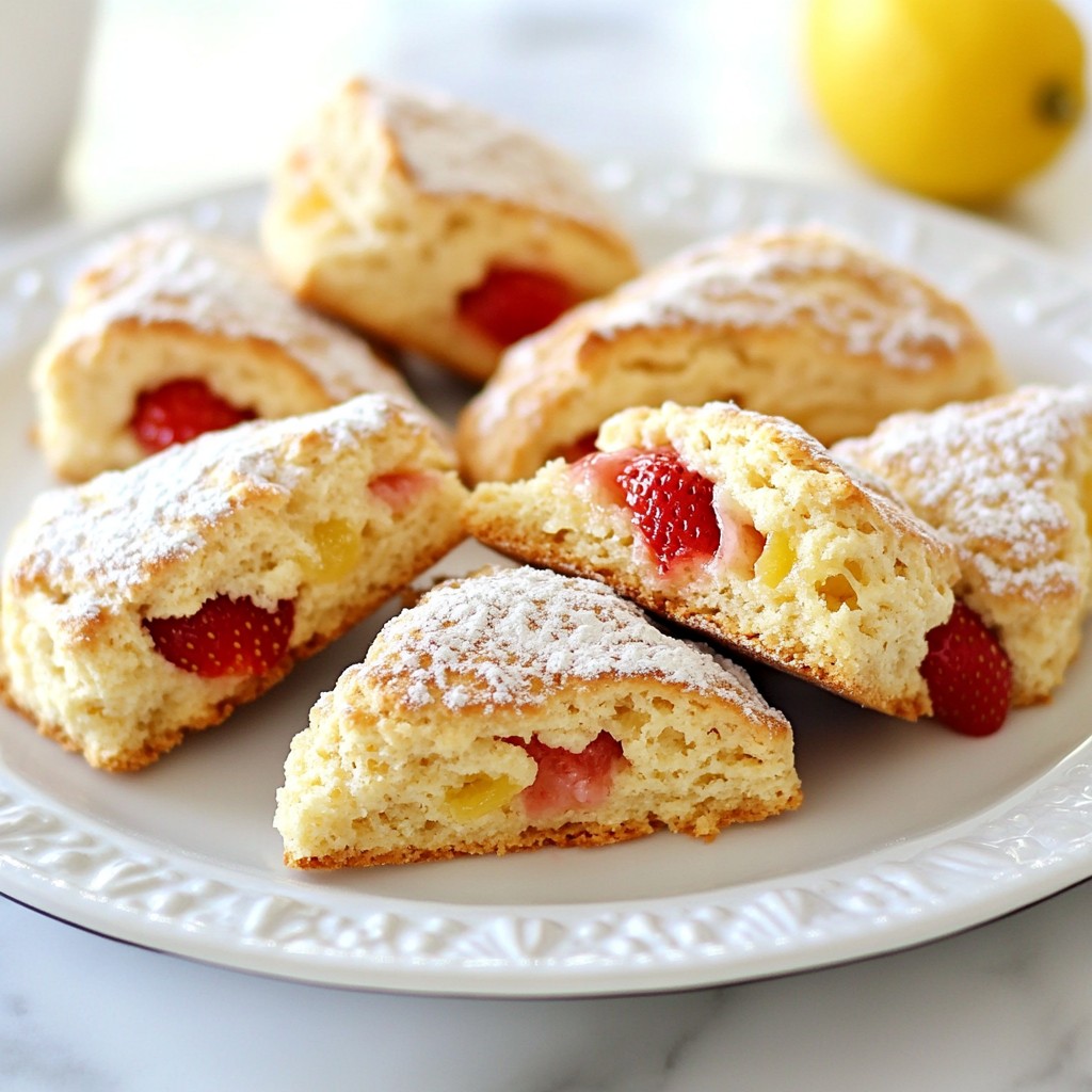 Strawberry Lemonade Scones Fresh and Flavorful Treat