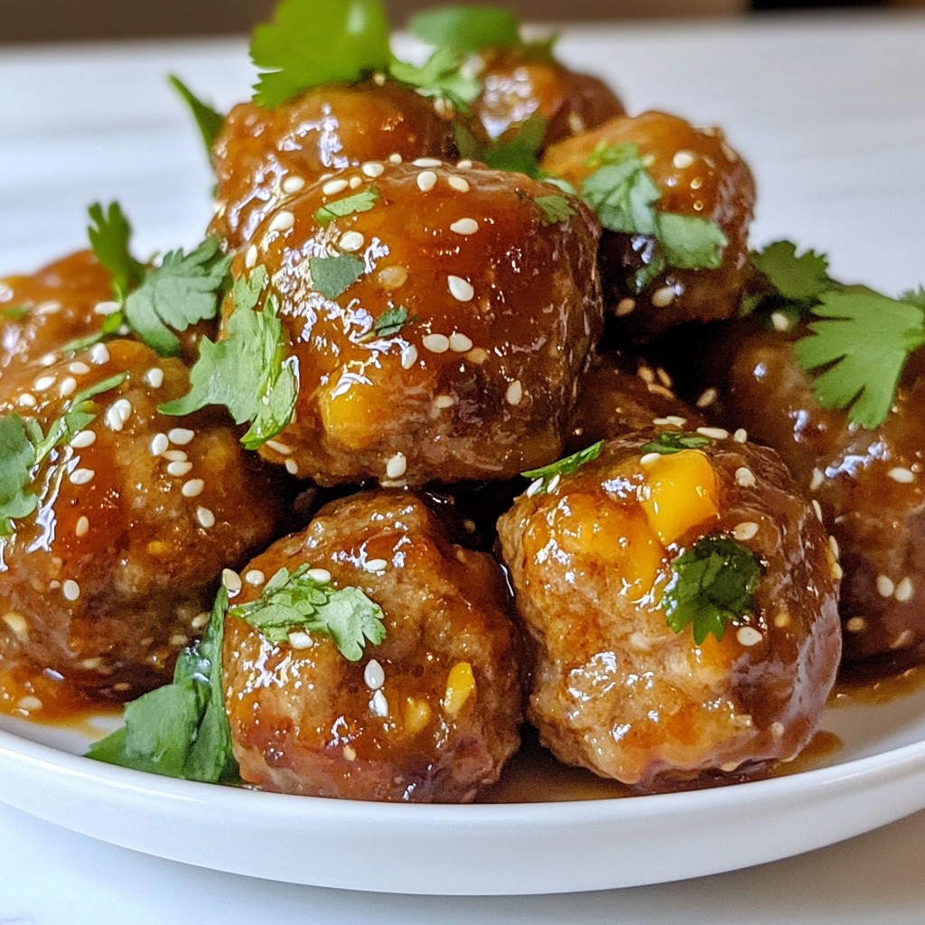 Sweet Chili Glazed Meatballs Savory and Simple Dish