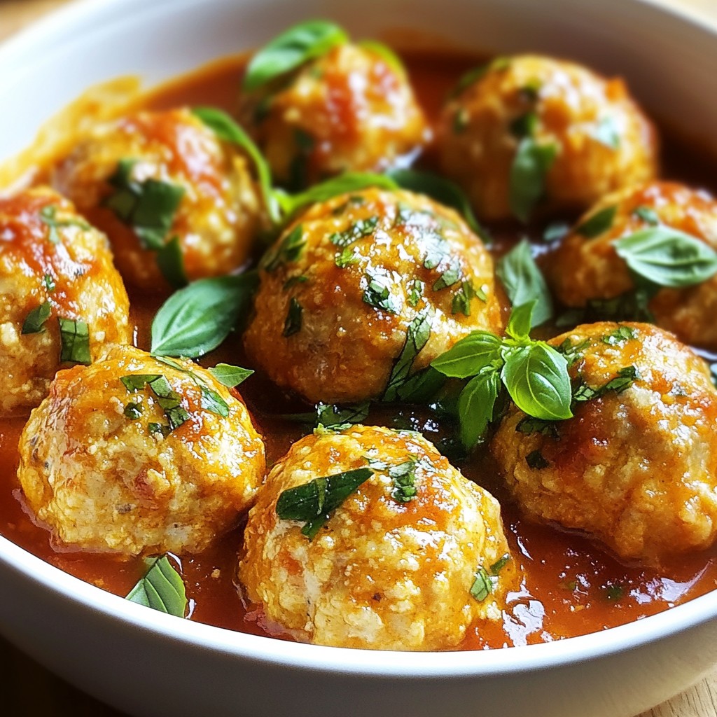 Garlic Herb Chicken Meatballs Easy and Tasty Recipe