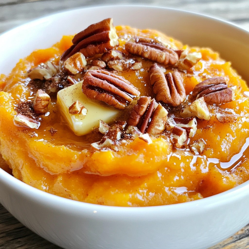 Maple Pecan Sweet Potato Mash Creamy Flavor Boost