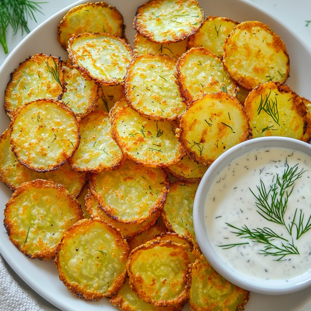 Crispy Air Fryer Dill Pickle Chips Delightful Snack