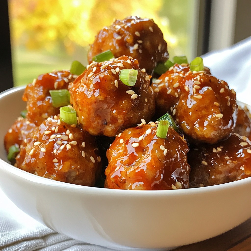 Honey Sriracha Meatballs Savory and Satisfying Recipe