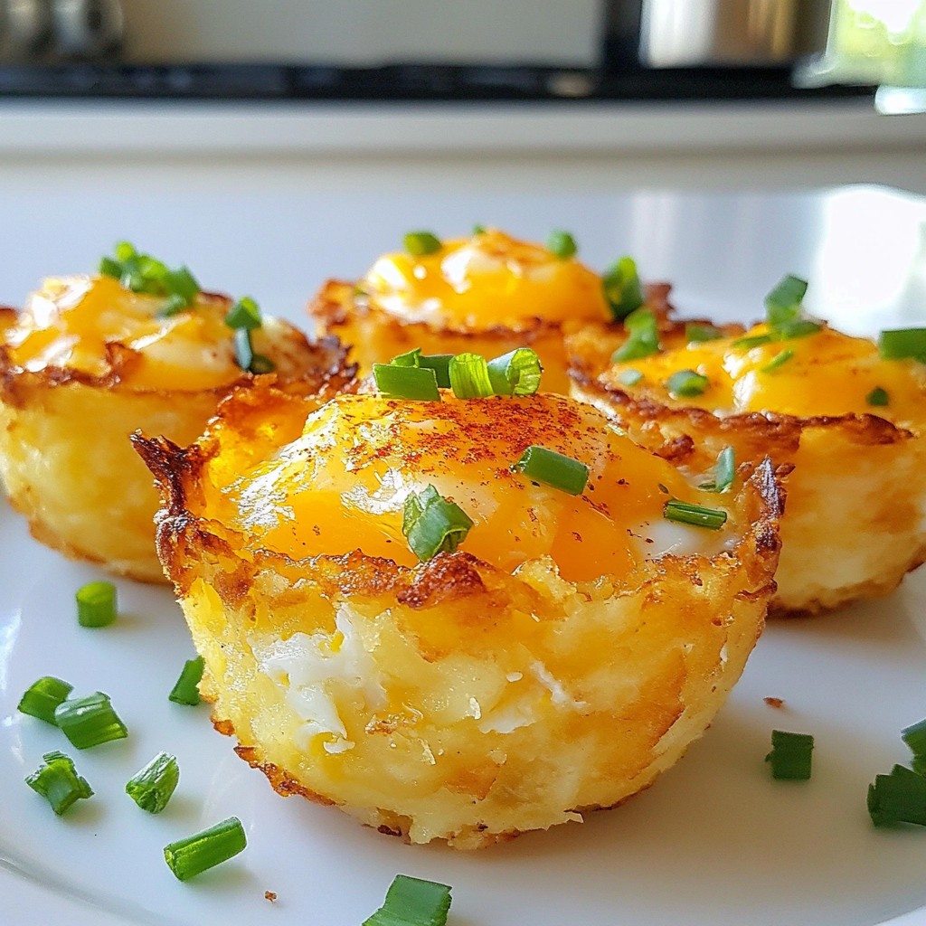Savory Air-Fried Hash Brown Breakfast Cups Recipe