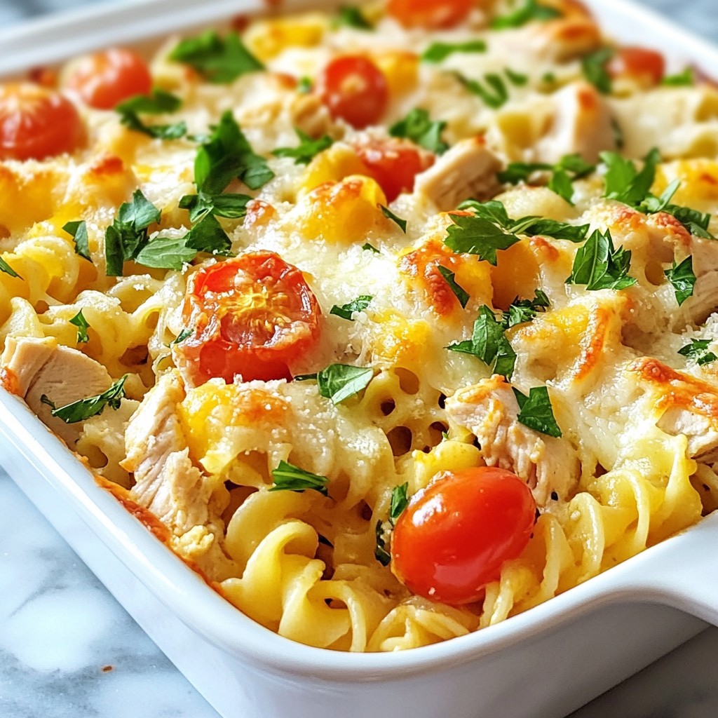 Chicken Caesar Pasta Bake Flavorful Comfort Dish