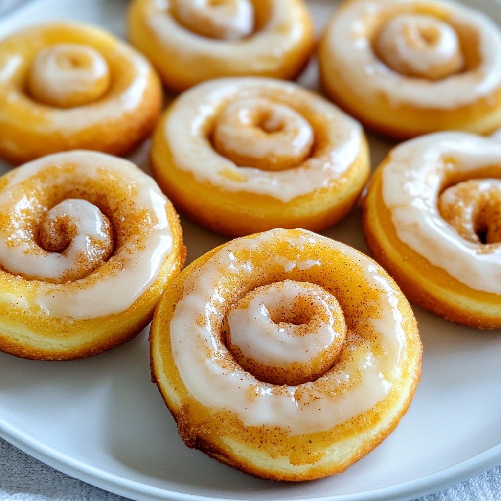 Fluffy Air-Fried Cinnamon Roll Donuts Easy Recipe