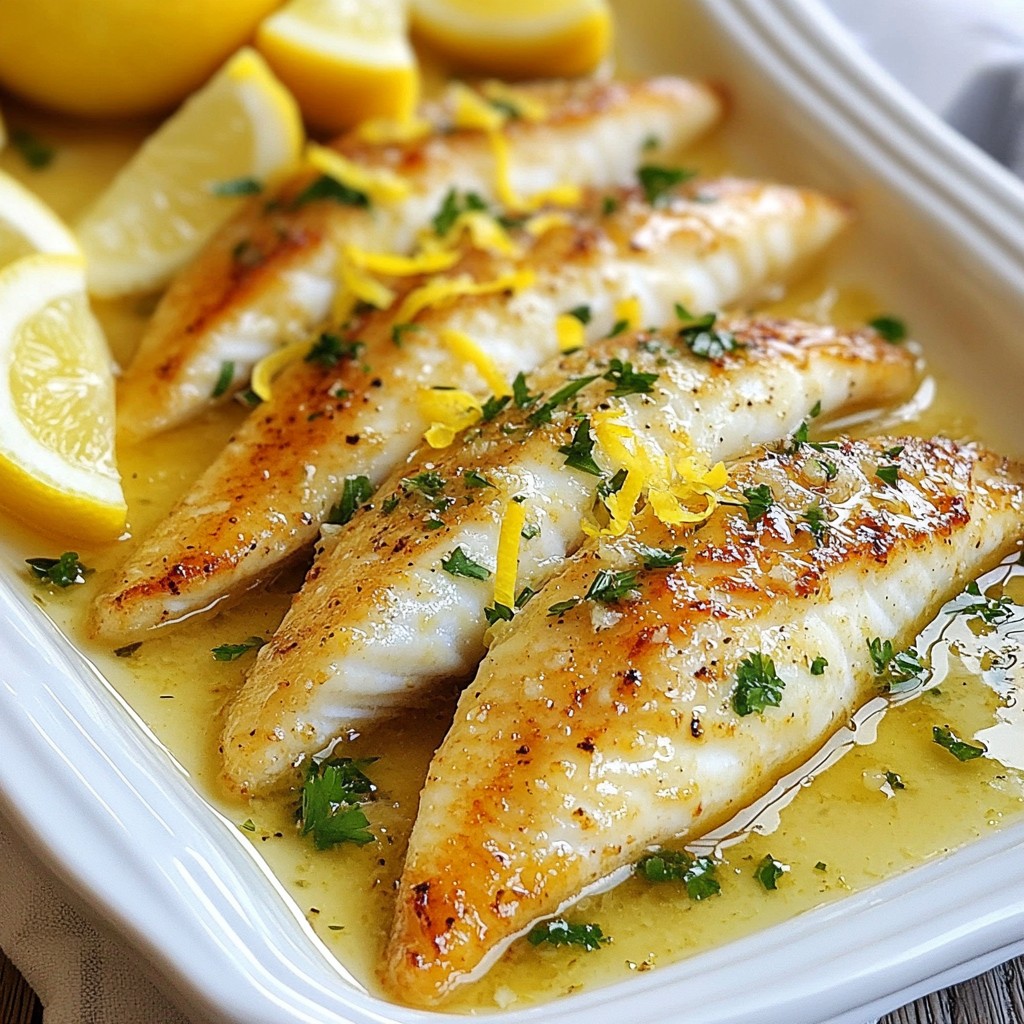 Lemon Garlic Butter Tilapia Flavorful and Simple Dish