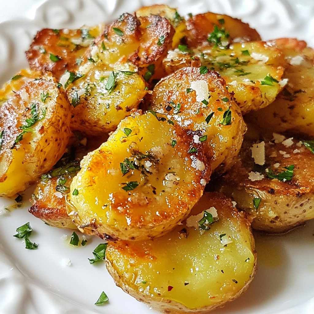Garlic Herb Smashed Potatoes Flavorful and Easy Recipe