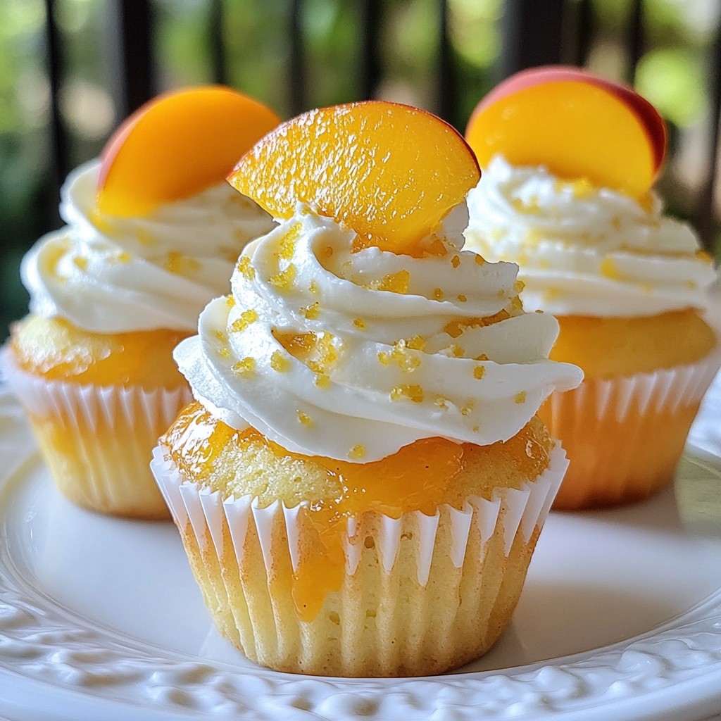 Peach Fizz Cupcakes Delightful and Refreshing Treat