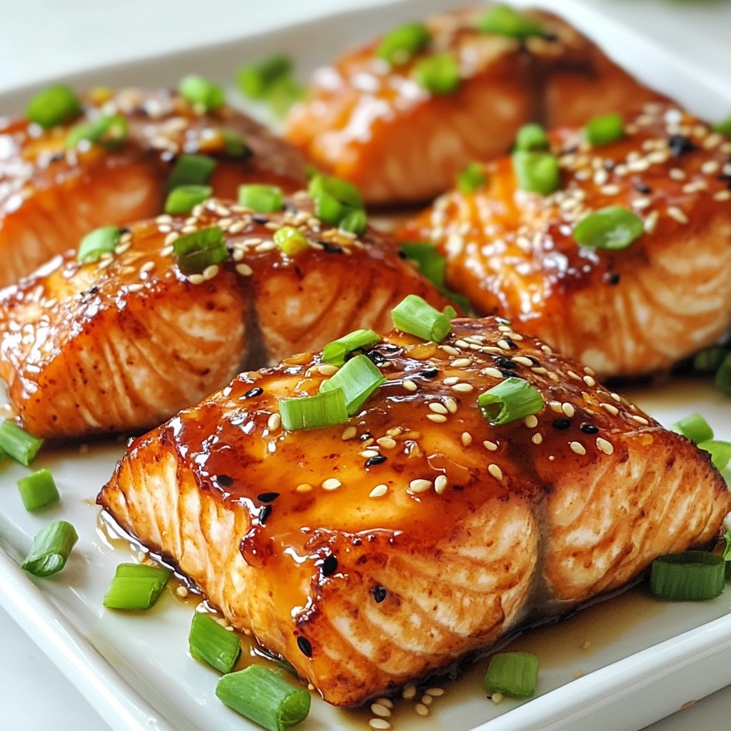 Air Fryer Honey Garlic Glazed Salmon Flavor Boost