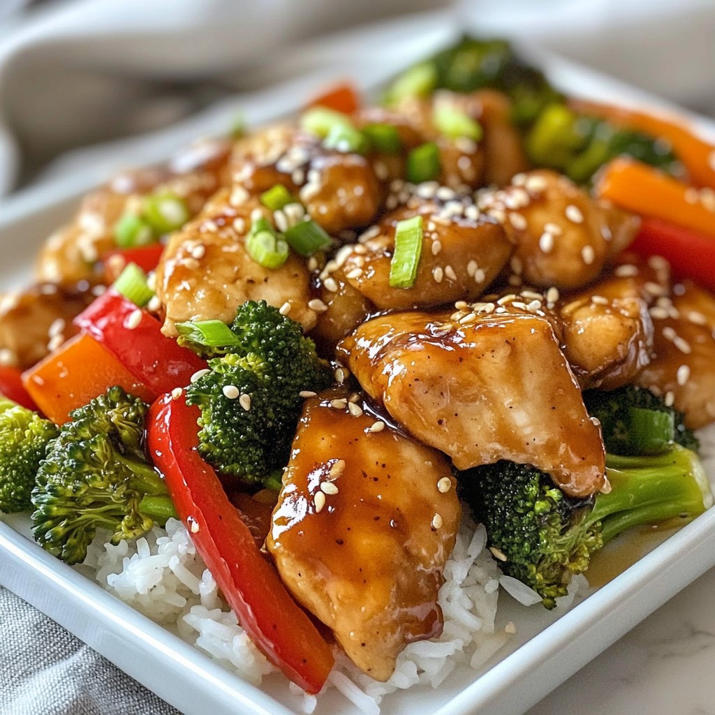 Honey Garlic Ginger Chicken Stir-Fry Simple Recipe