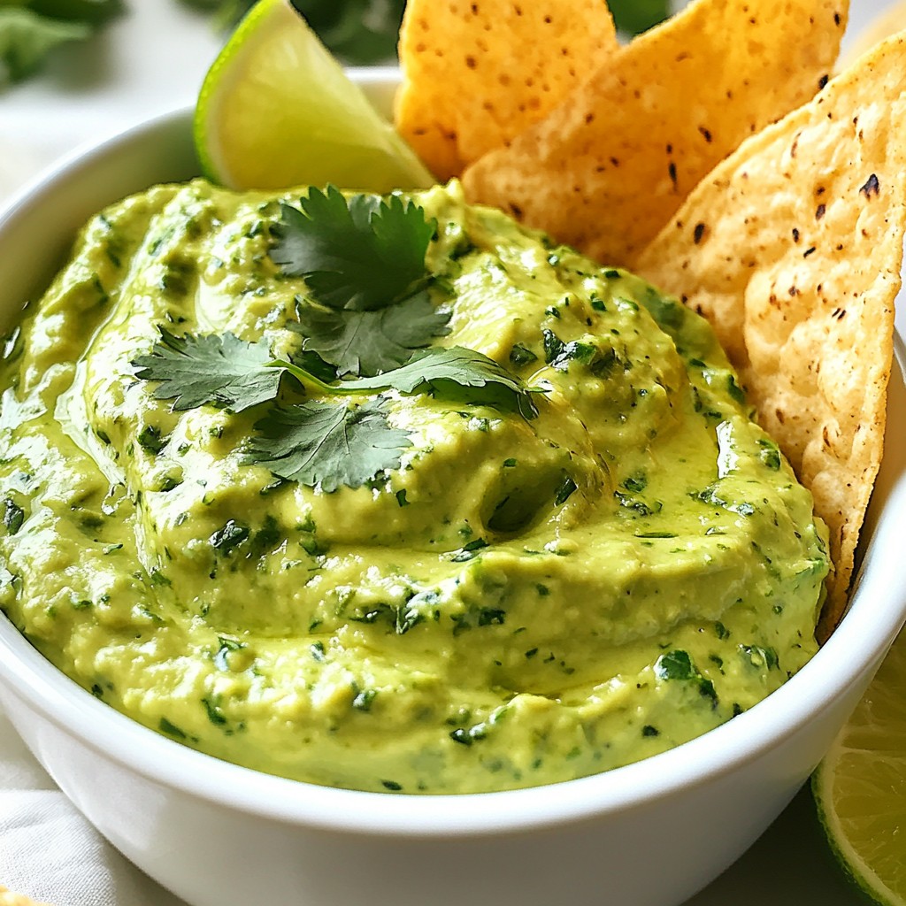 Avocado Cilantro Lime Dip Flavorful and Fresh Recipe