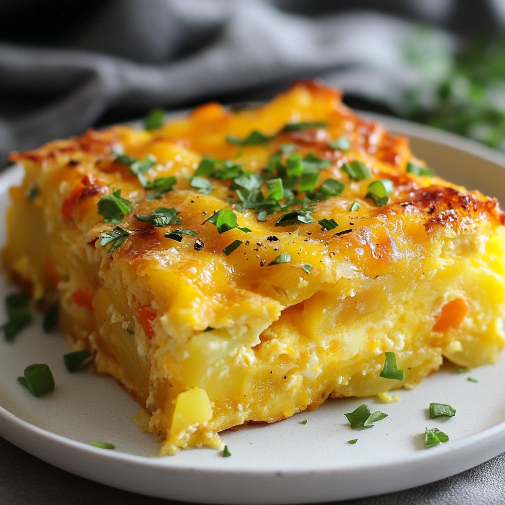 Fluffy Air Fryer Egg and Cheese Breakfast Casserole
