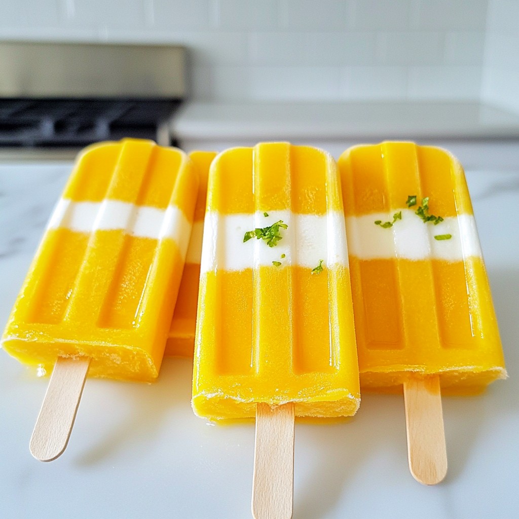 Mango Pineapple Popsicles Fresh and Fruity Delight