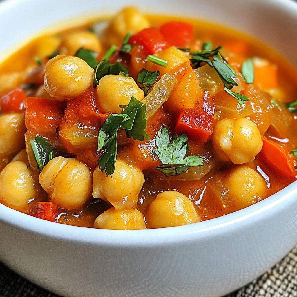 Moroccan Chickpea Stew Flavorful and Hearty Meal
