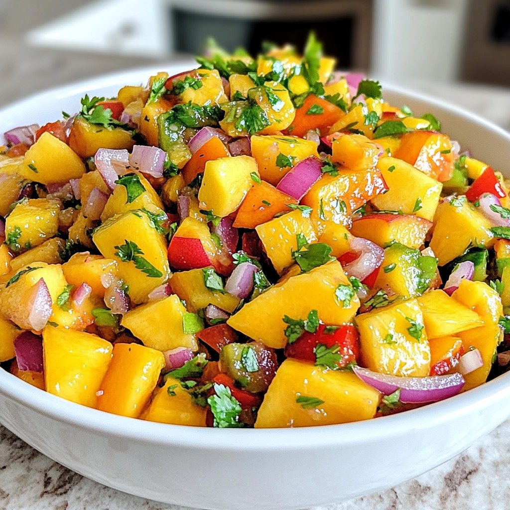 Peach Mango Salsa Fresh and Flavorful Delight