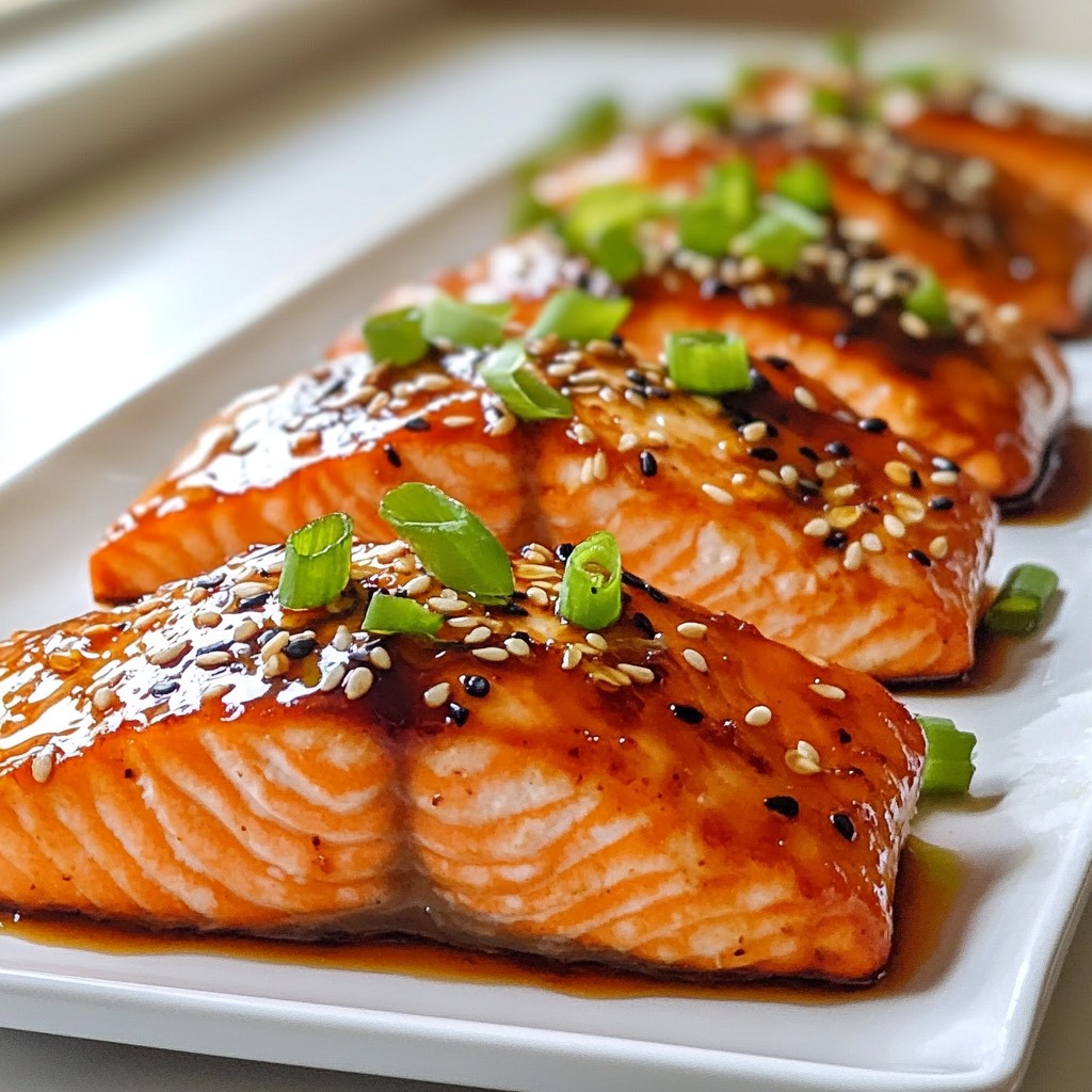 Air Fryer Honey Garlic Glazed Salmon Delight