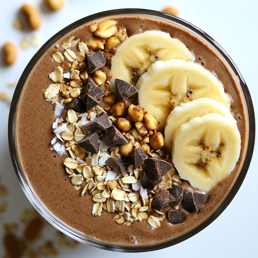 Peanut Butter Cup Smoothie Bowl Tasty and Simple Treat