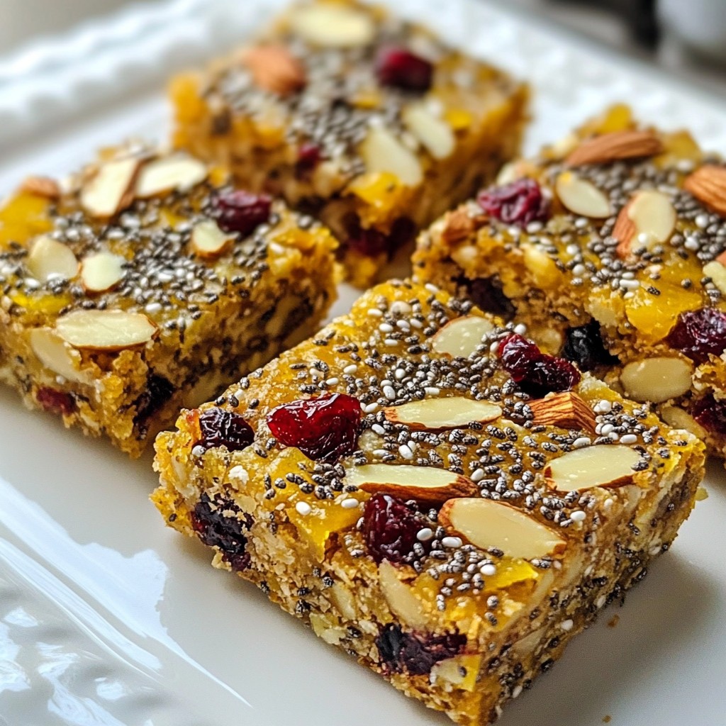 Cranberry Almond Energy Bars Healthy Snack Option
