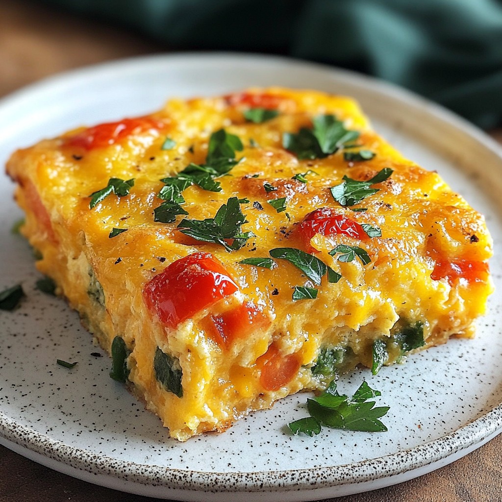 Cheesy Veggie Breakfast Casserole Simple and Tasty Dish