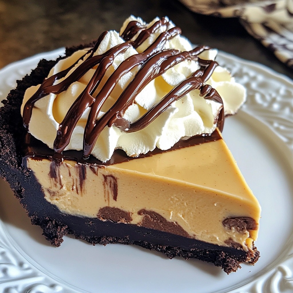 Chocolate Peanut Butter Icebox Pie Easy and Delicious