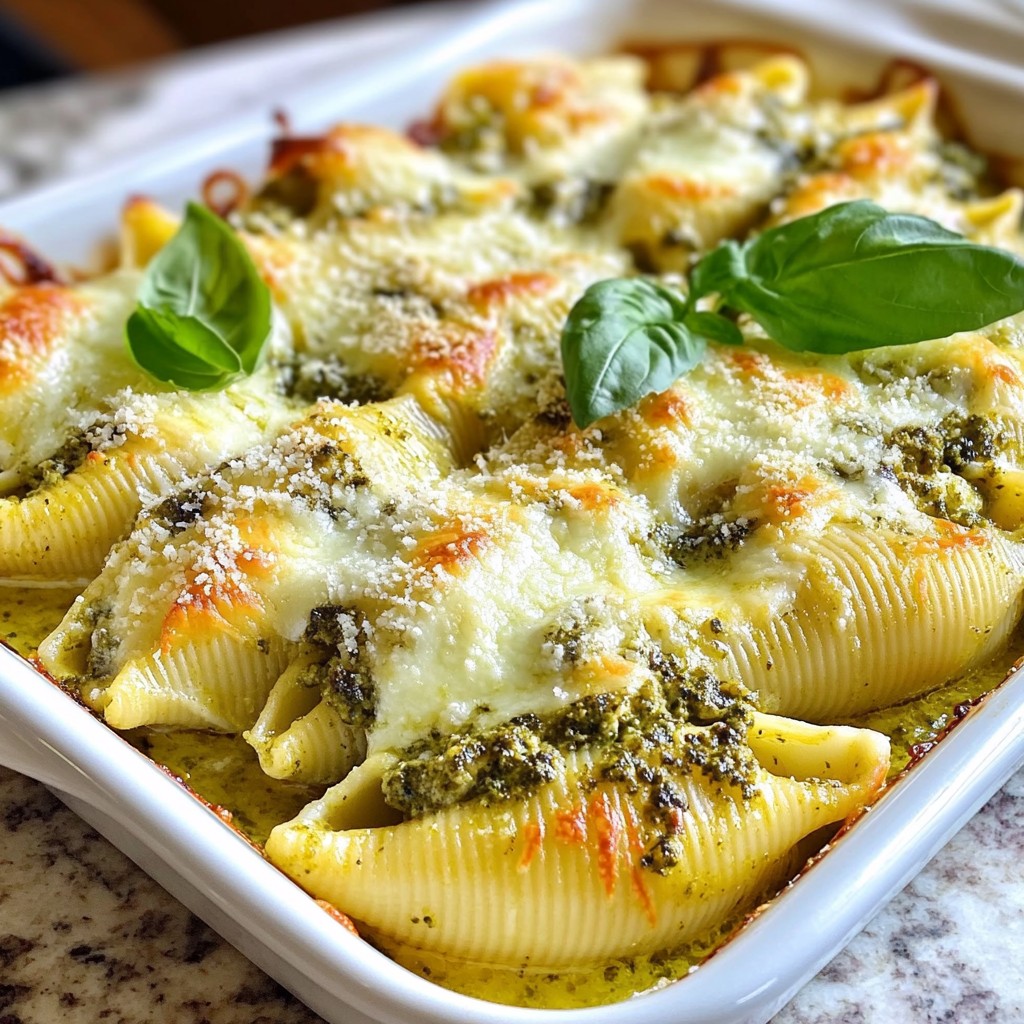 Chicken Pesto Stuffed Shells Savory Comfort Meal