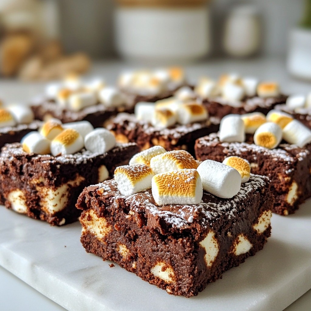 Gooey air-fried Chocolate Marshmallow Brownies Delight