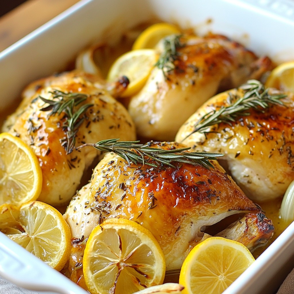 Lemon Herb Roasted Chicken Flavorful and Juicy Dish