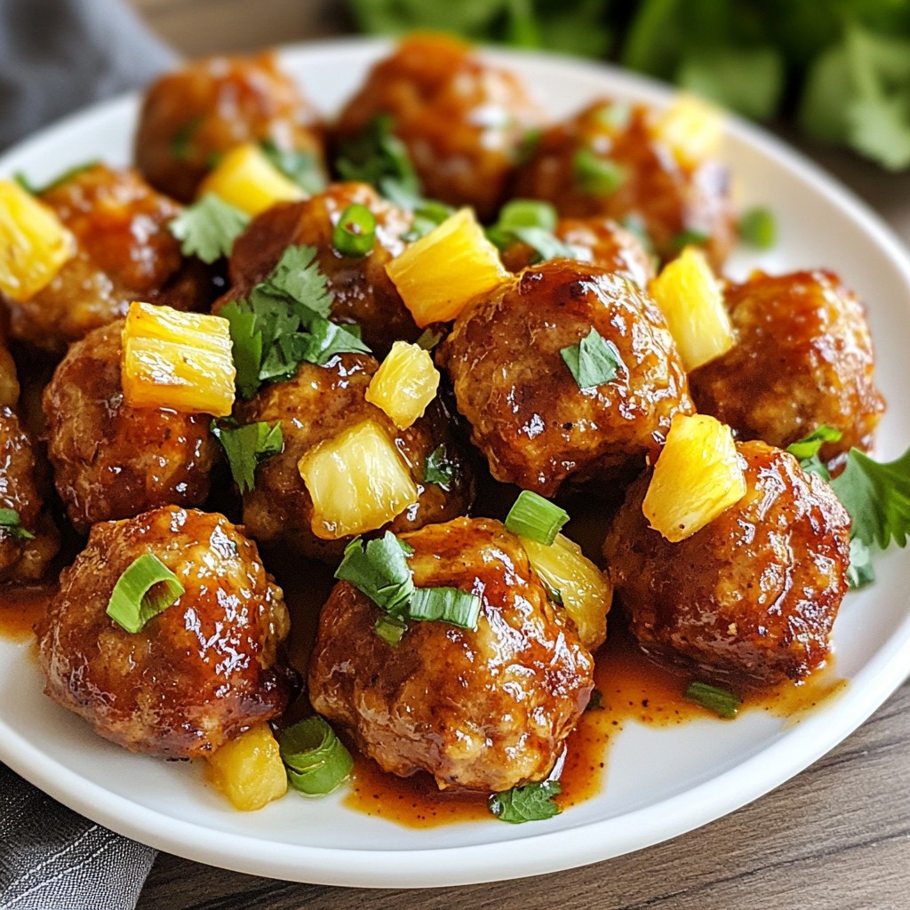 Sweet Chili Pineapple Meatballs Flavorful Dinner Recipe