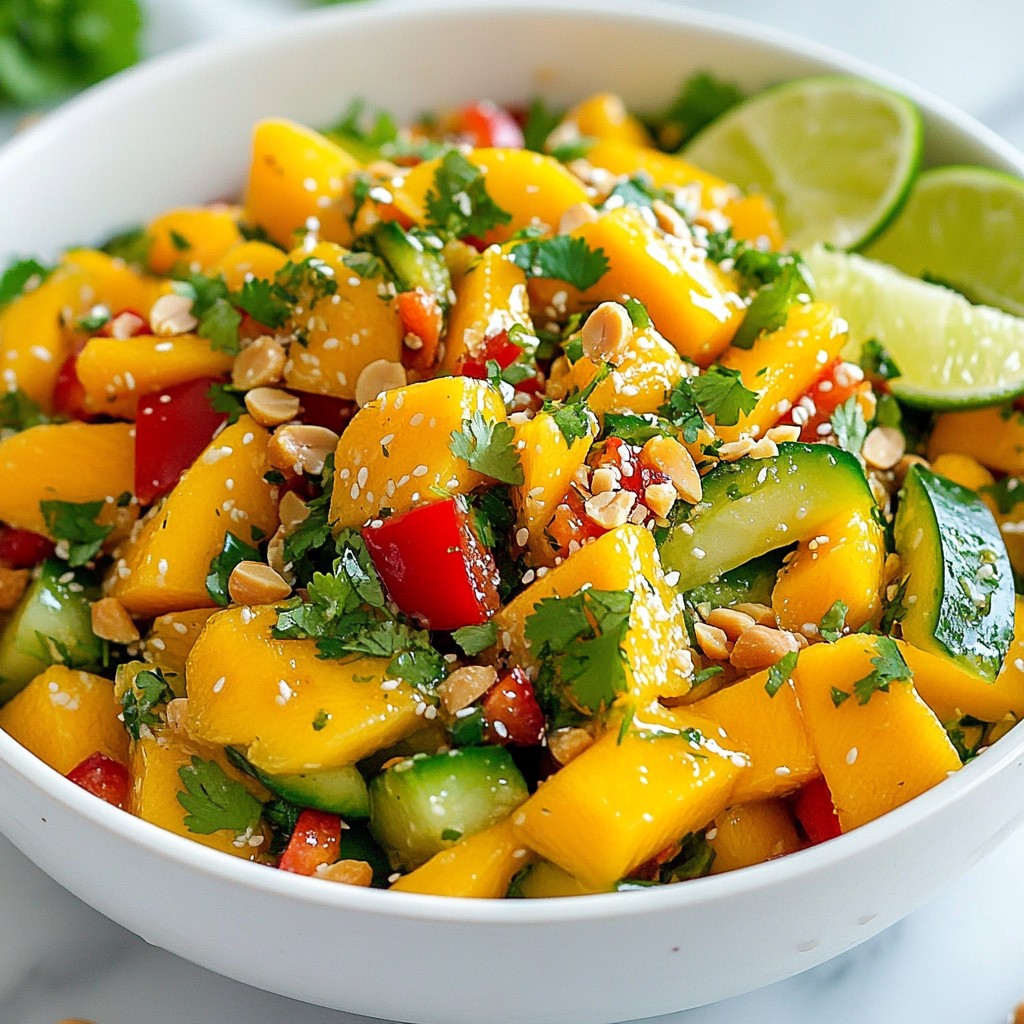 Spicy Thai Mango Salad Flavorful and Fresh Delight