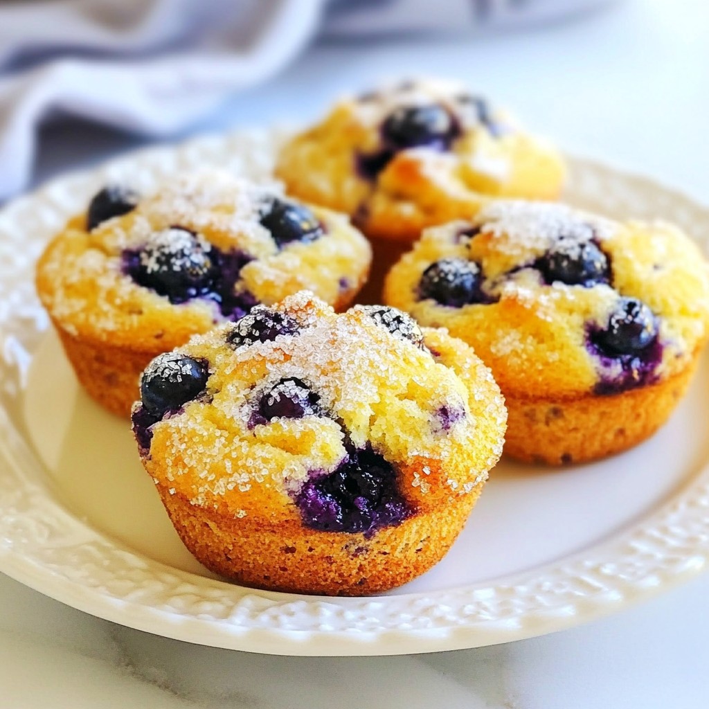 Fluffy Air Fryer Blueberry Muffin Cakes Recipe