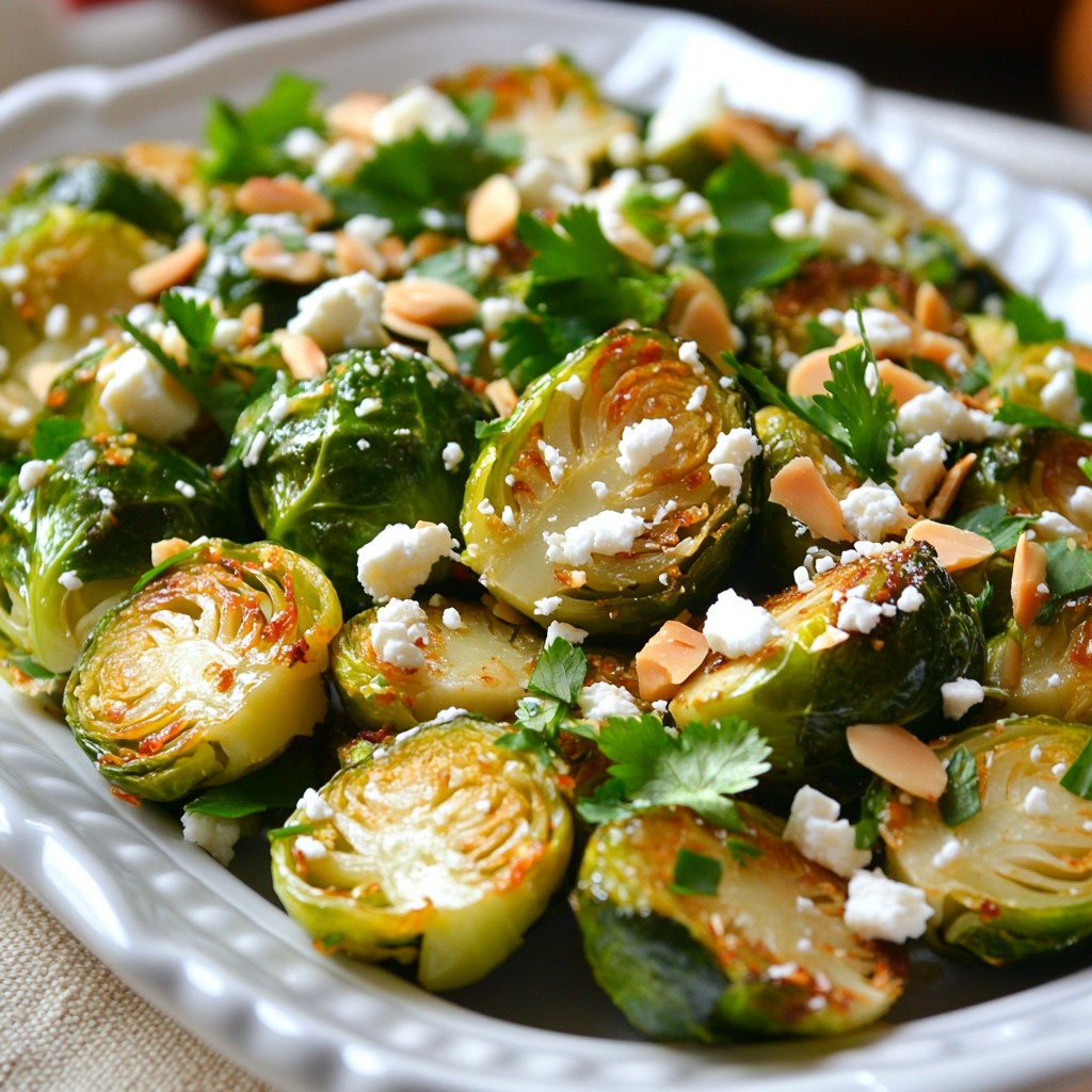 Sweet Chili Garlic Brussels Sprout Salad Delight