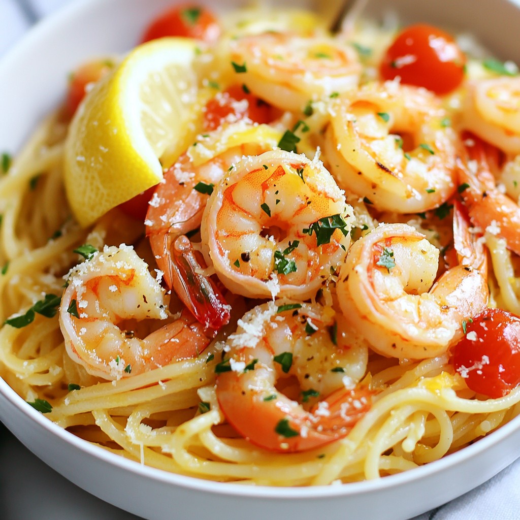 Succulent Air Fryer Lemon Garlic Shrimp Pasta Recipe