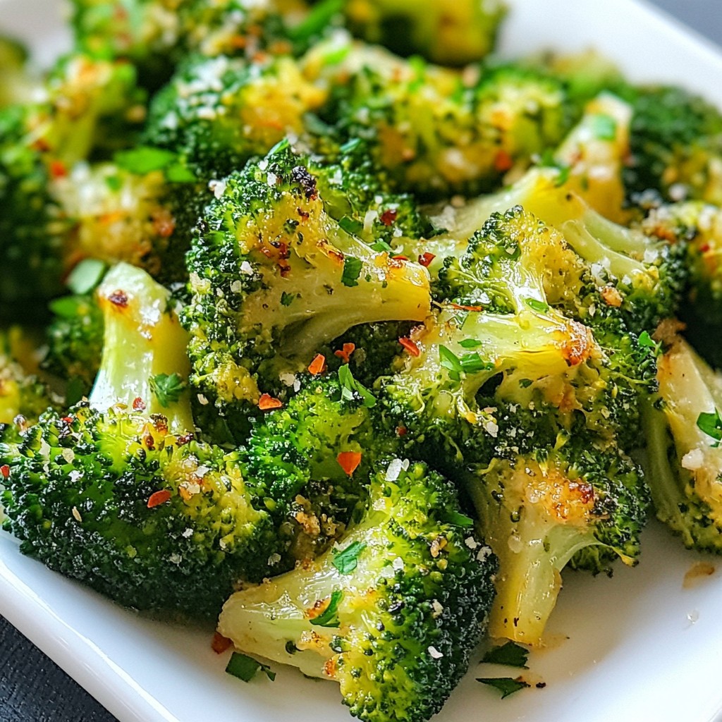 Lemon Garlic Roasted Broccoli Flavorful Side Dish