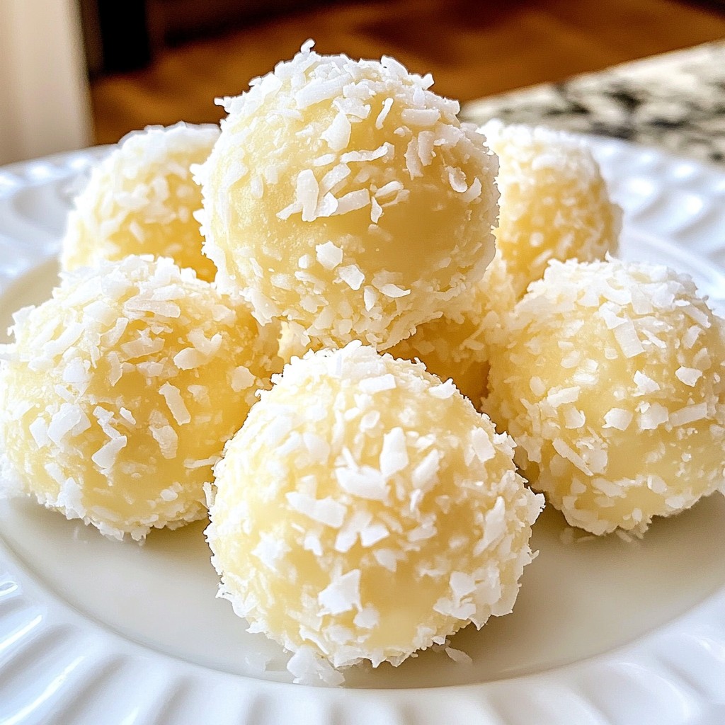 Coconut Snowball Truffles Delicious Bite-Sized Treats
