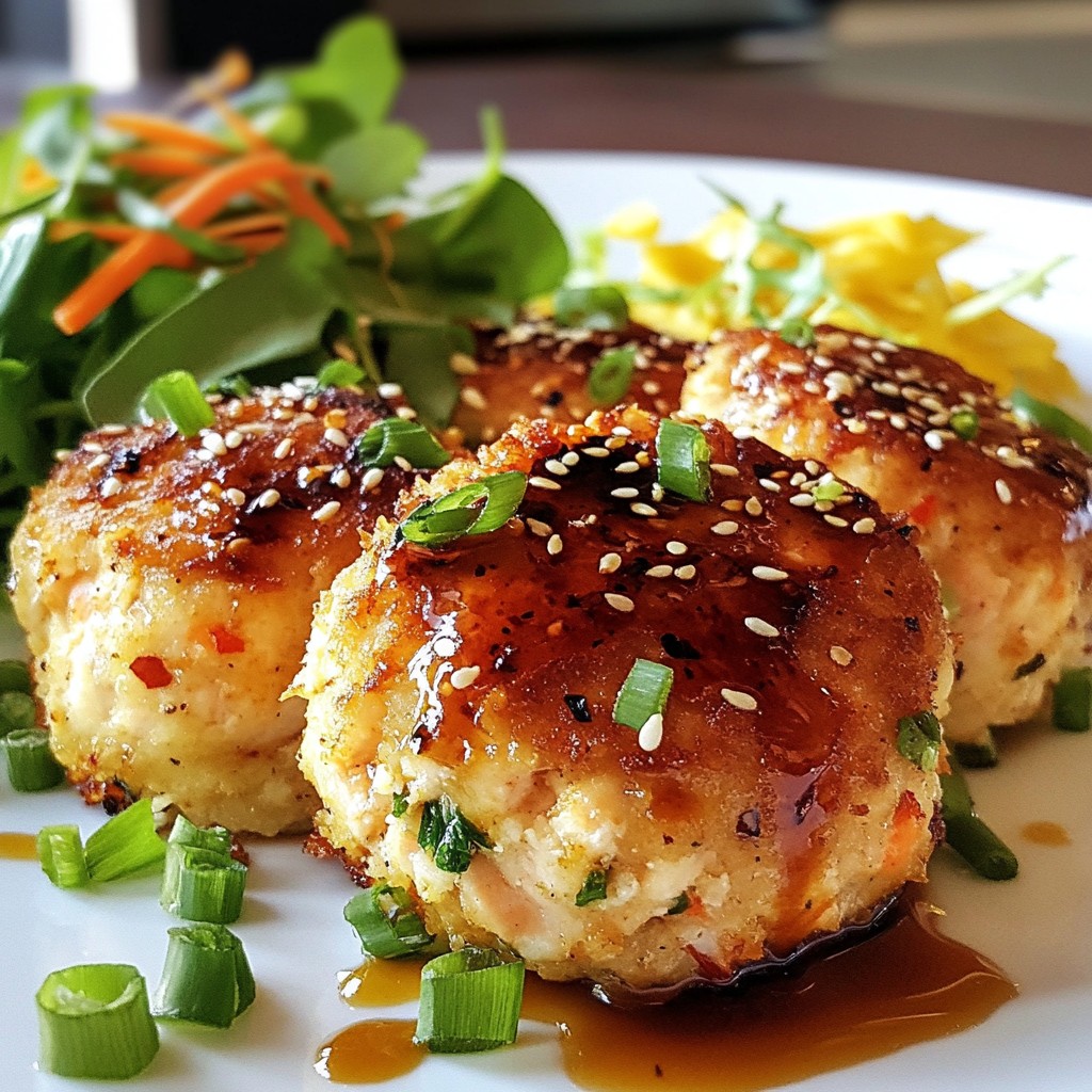Teriyaki Glazed Salmon Cakes Tasty and Easy Recipe