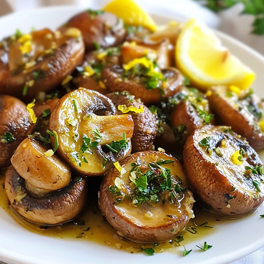 Garlic Herb Roasted Mushrooms Flavorful and Easy Dish