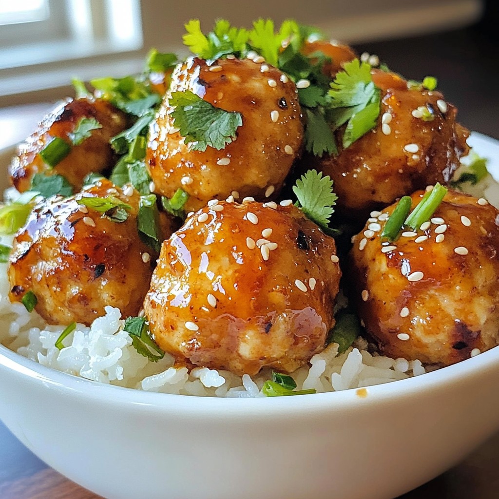 Teriyaki Chicken Meatballs Savory and Simple Recipe