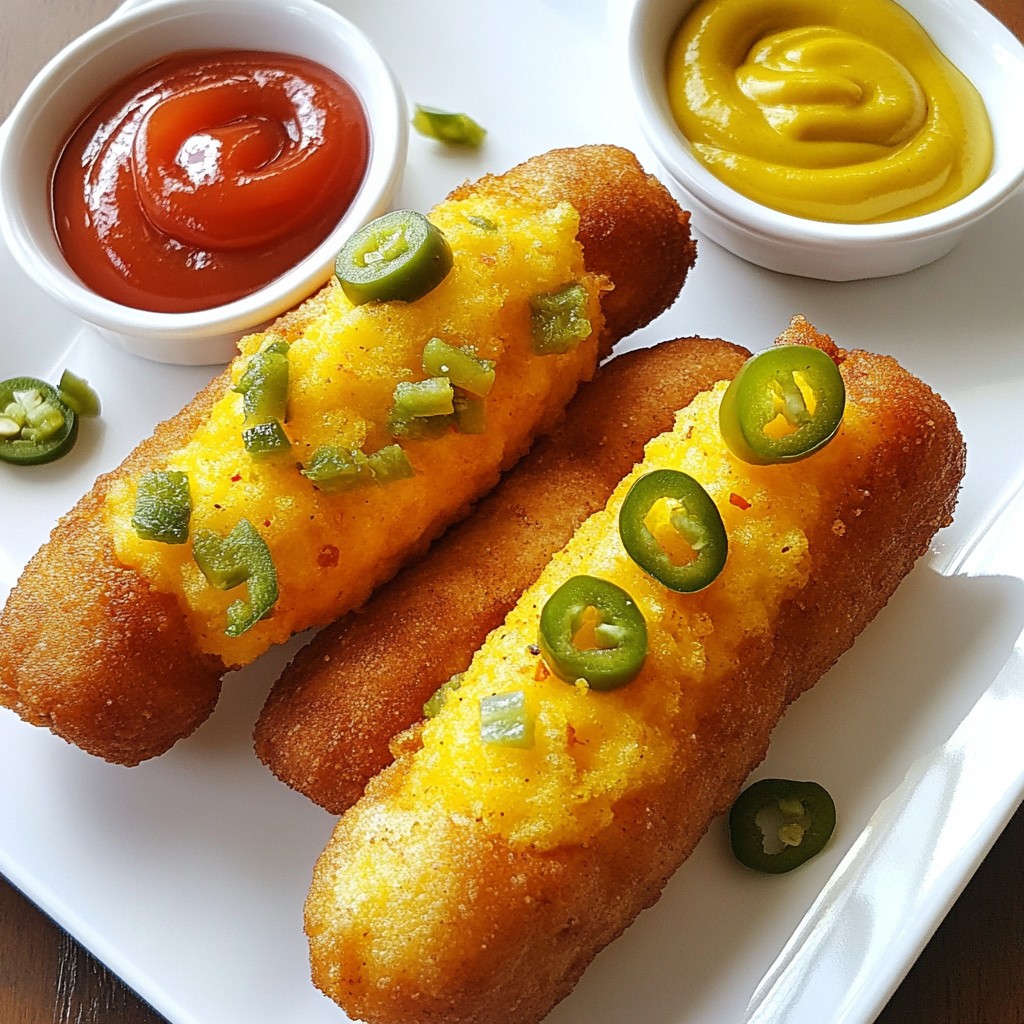 Cheddar Jalapeño Corn Dogs Flavorful Snack Recipe