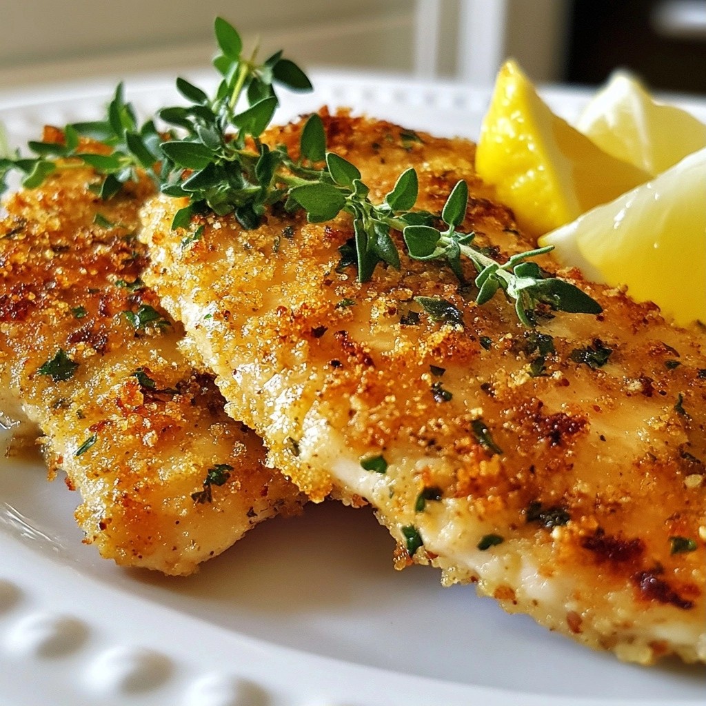 Savory Air Fryer Herb-Crusted Chicken Cutlets Delight