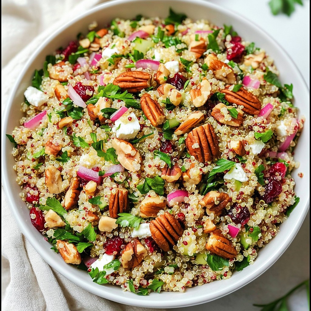 Cranberry Pecan Quinoa Salad Tasty and Healthy Option