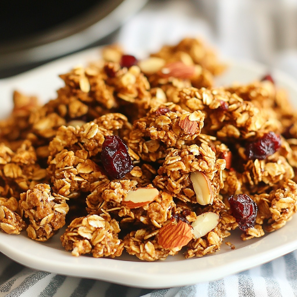 Almond Butter Granola Clusters Quick and Easy Recipe